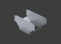 Угол Т-образный с отводом вниз и разворотом ANSEV 90гр.х400х150 (1,5) гор. цинк CLIVE - КЛАЙВ фото 1 