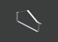 Хомут для фиксации двускатной крышки лотка ANSFX 200х100 (1,0) оцинк. CLIVE - КЛАЙВ фото 1 