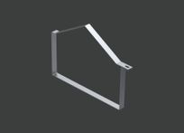 Хомут для фиксации двускатной крышки лотка ANSFX 300х150 (1,2) нерж. сталь AISI304 CLIVE - КЛАЙВ фото 1 