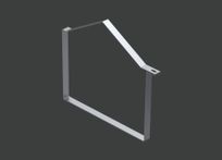 Хомут для фиксации двускатной крышки лотка ANSFX 600х200 (1,2) нерж. сталь AISI304 CLIVE - КЛАЙВ фото 1 