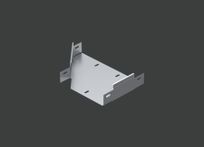 Переходник по ширине левосторонний ANSRM 300х150х60 (1,0) оцинк. CLIVE - фото 1