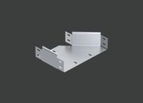 Переходник по ширине левосторонний ANSRM 400х300х80 (1,0) нерж. сталь AISI304 CLIVE - КЛАЙВ фото 1 