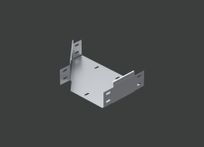 Переходник по ширине левосторонний ANSRM 600х500х80 (1,5) гор. цинк CLIVE - фото 1