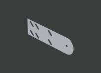 Пластина соединительная шарнирная APSJF 50 (1,2) нерж. сталь AISI304 CLIVE - КЛАЙВ фото 1 