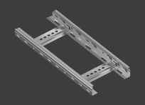 Лоток лестничный 600х80х3000 (1,2 мм) оцинкованный - КЛАЙВ фото 1 