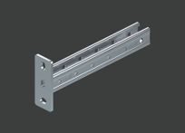 Страт консоль с 3-х сторонней перфорацией MSTCS 41х41х1,5 950 нерж. сталь AISI316 CLIVE - КЛАЙВ фото 1 