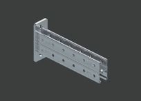 Страт консоль с 3-х сторонней перфорацией двойная MSTCS 41х82х2,5 650 оцинк. CLIVE - КЛАЙВ фото 1 