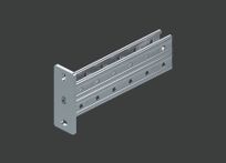 Страт консоль с 3-х сторонней перфорацией двойная MSTCS 41х82х2,5 850 нерж. сталь AISI316 CLIVE - КЛАЙВ фото 1