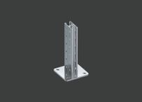 Страт стойка с 3-х сторонней перфорацией двойная MSTRK 41х82х2,5 1300 гор. цинк CLIVE - фото 1