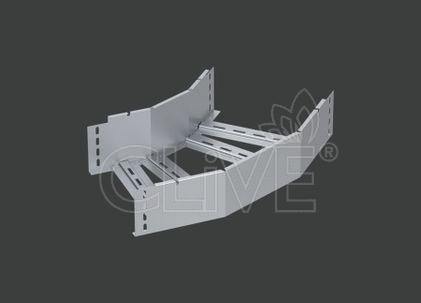 Поворот лестничного лотка ALSEH R-300мм. 45гр.х200х200 (1,2) нерж. сталь AISI304 CLIVE