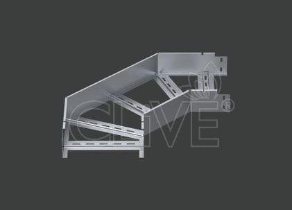 Поворот лестничного лотка ALSEH R-300мм. 90гр.х100х100 (1,2) нерж. сталь AISI304 CLIVE