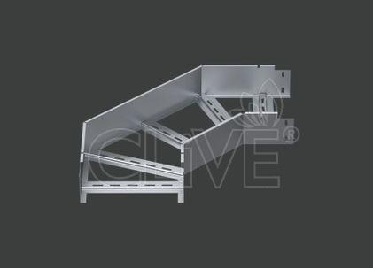 Поворот лестничного лотка ALSEH R-300мм. 90гр.х100х110 (1,2) гор. цинк CLIVE