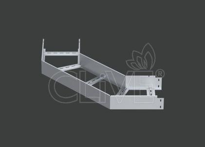 Поворот лестничного лотка ALSEH R-600мм. 90гр.х100х100 (1,2) оцинк. CLIVE