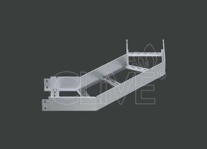 Поворот лестничного лотка ALSEH R-600мм. 90гр.х100х100 (1,2) оцинк. CLIVE