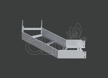 Поворот лестничного лотка ALSEH R-600мм. 90гр.х150х110 (1,2) оцинк. CLIVE