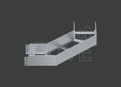 Поворот лестничного лотка ALSEH R-600мм. 90гр.х150х150 (1,2) нерж. сталь AISI304 CLIVE