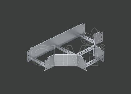 Угол Т-образный лестничного лотка ALSEH R-300мм. 150х150 (1,2) гор. цинк CLIVE