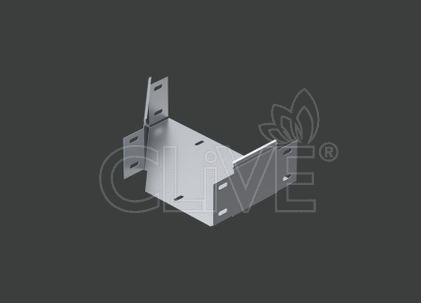 Переходник по ширине левосторонний ANSRM 150х100х100 (0,7) нерж. сталь AISI304 CLIVE