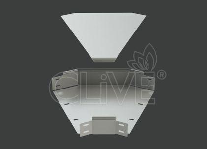 Крышка поворота ANSTC 45гр.х500 (1,0) окрашенный RALXXXX CLIVE - фото 1