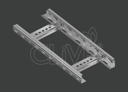 Лоток лестничный LLSCT 600х60х3000 (1,5) окрашенный RALXXXX CLIVE