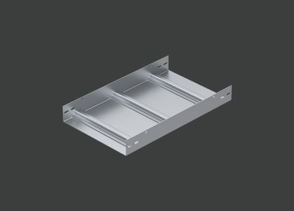 Лоток неперфорированный усиленный LNACT 300х60х2500 (1,5) оцинк. CLIVE - фото 2