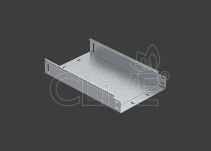 Лоток неперфорированный LNSCT 80х80х2000 (1,5) нерж. сталь AISI304 CLIVE