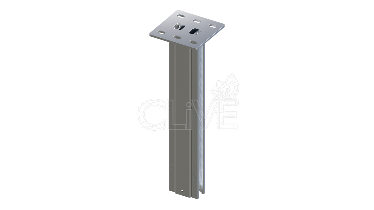 Вертикальный подвес двойной усиленный MSTKR 92х41 600 горячеоцинкованный CLIVE - фото 1
