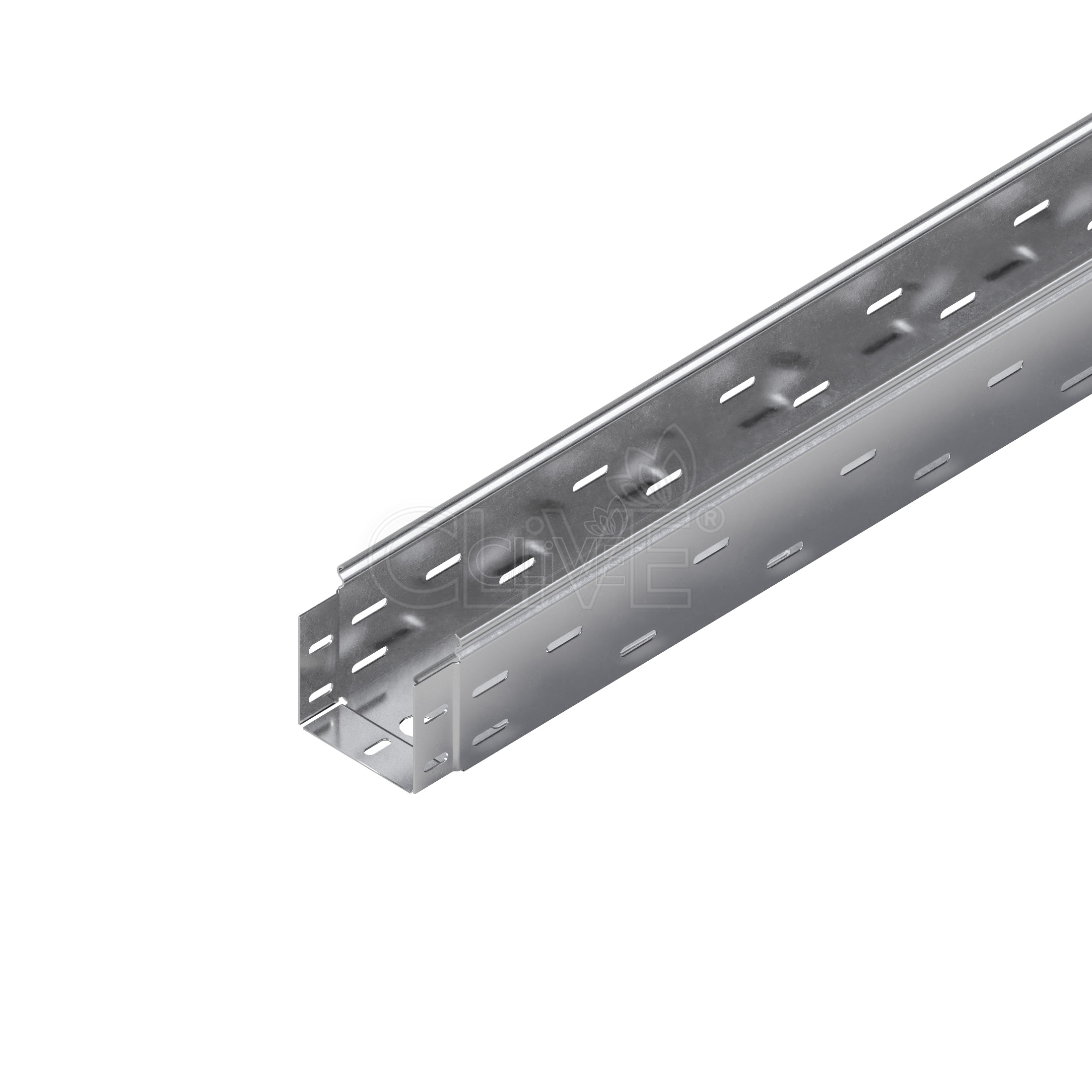 Лоток перфорированный 150х150х6000 мм (1,0 мм) оцинкованный - КЛАЙВ фото 1 