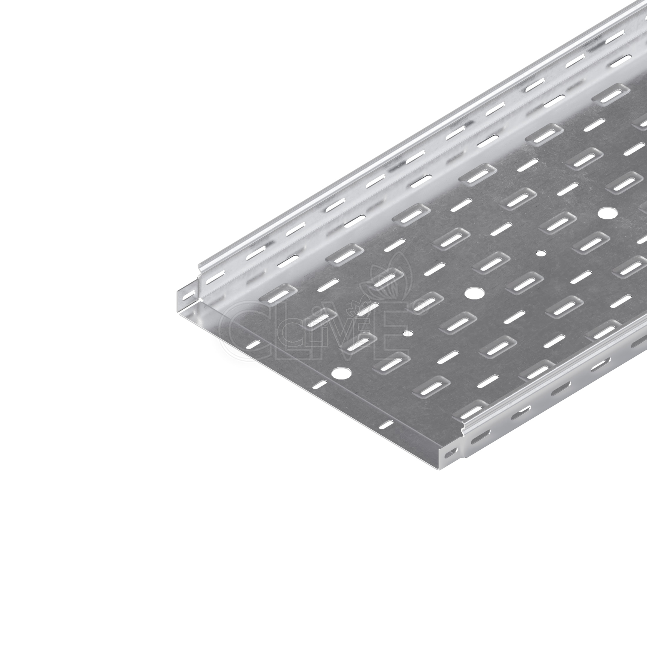 Лоток перфорированный 600х80х6000 мм (1,5 мм) горячеоцинкованный - КЛАЙВ фото 1 