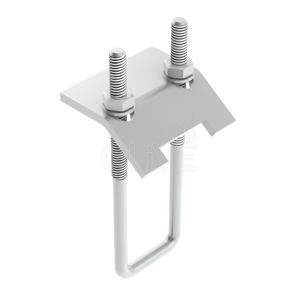 Зажим балочный 41х82 М10 оцинкованный - КЛАЙВ фото 1 